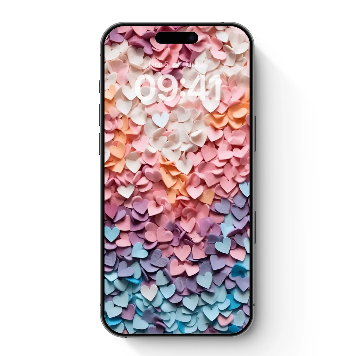 Heart Symphony in Pastel Gradient