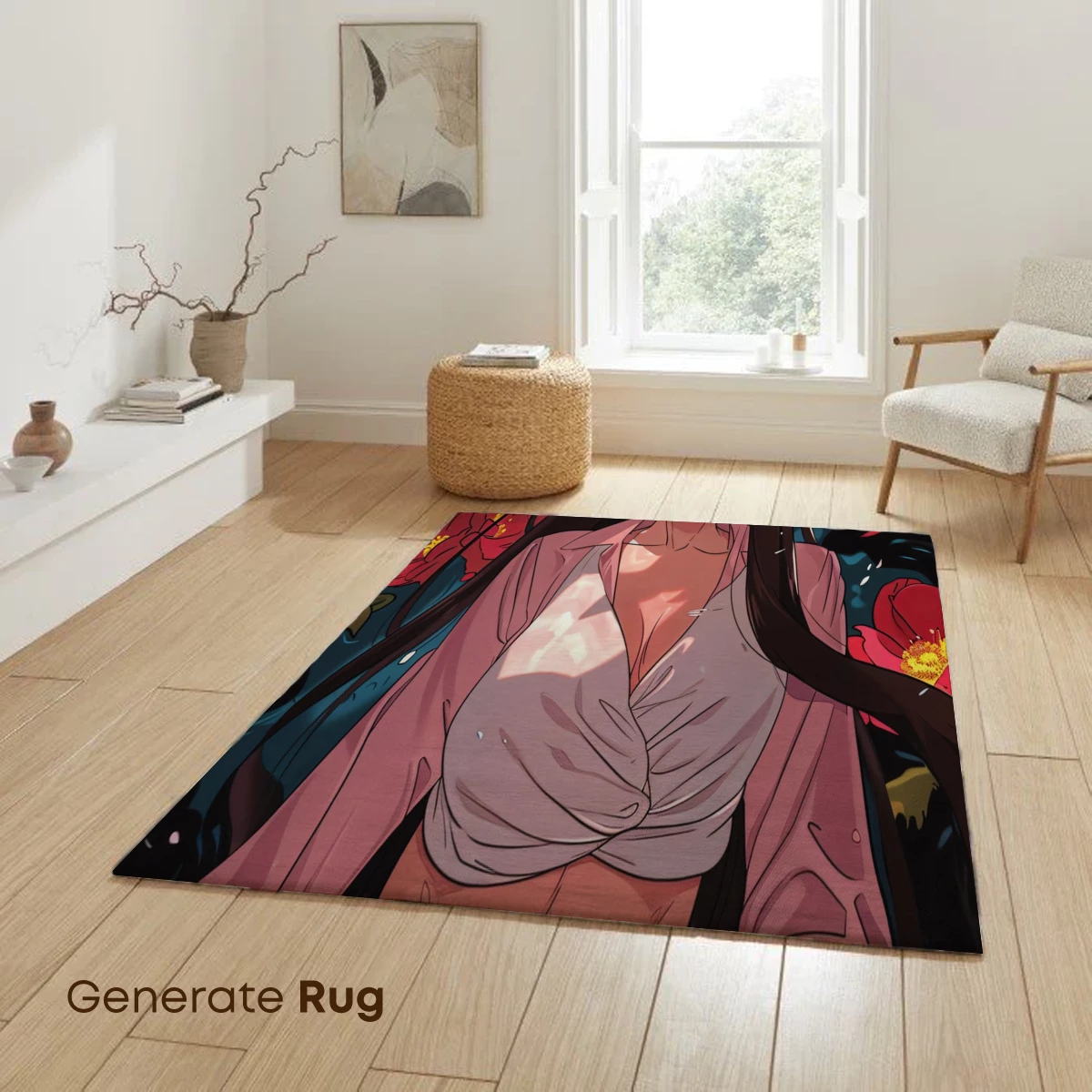 Enchanted Garden Muse: Anime Elegance Amidst Blossoms - Image 6