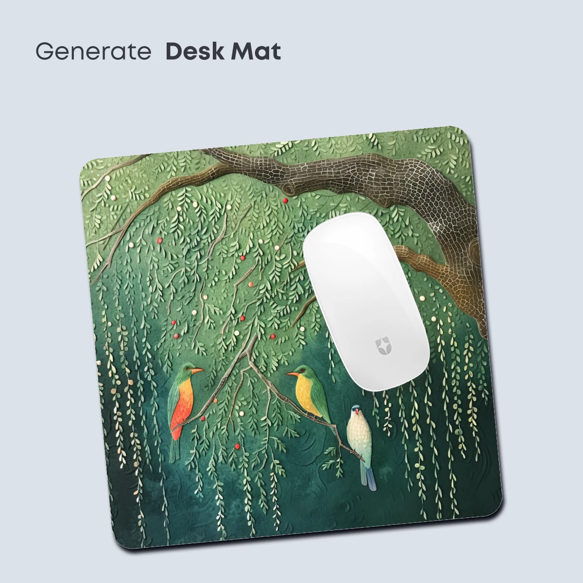 Enchanted Avian Canopy: A Verdant Tapestry of Birds and Branches - Image 4