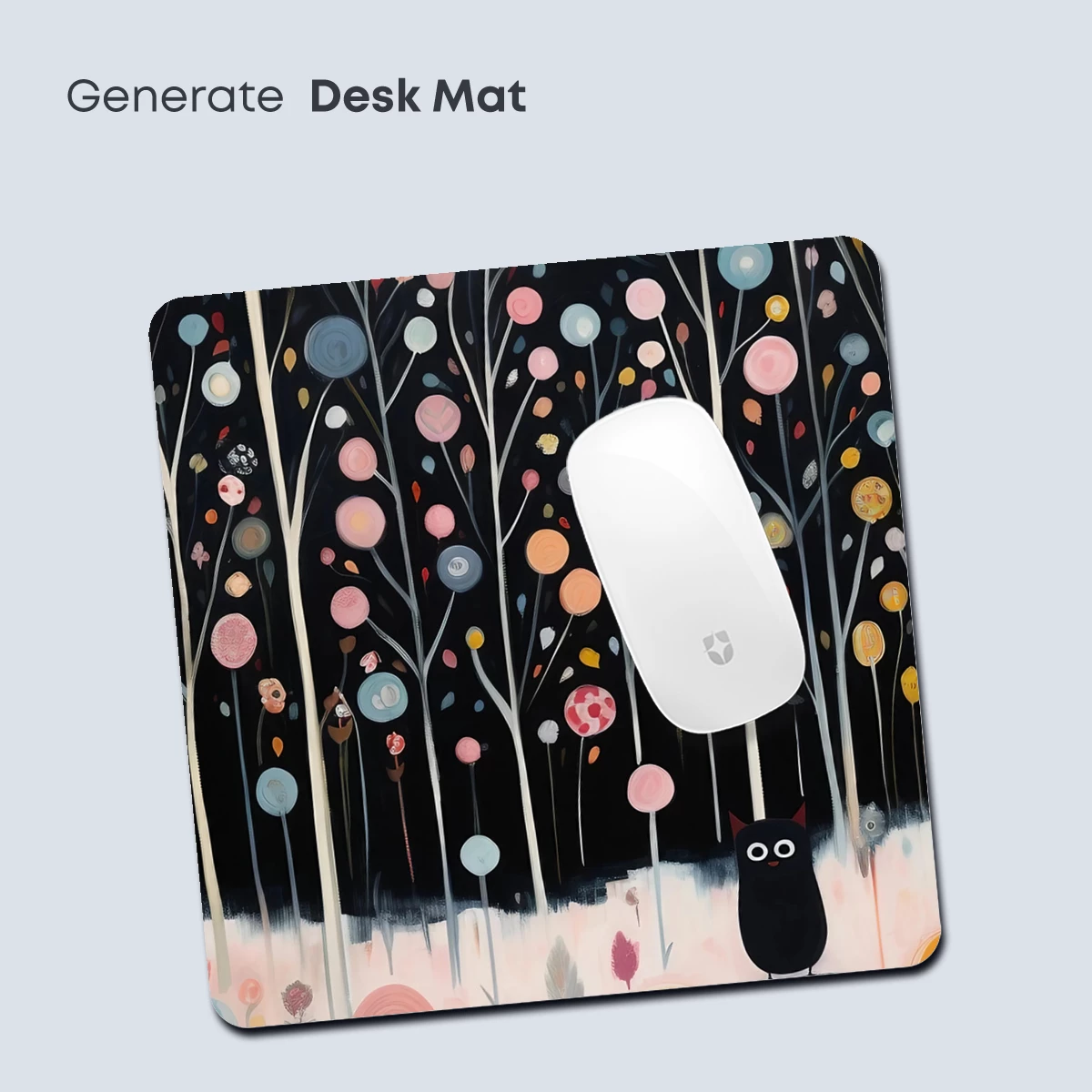 Enchanted Night Forest: Whimsical Trees and a Curious Owl - Image 4