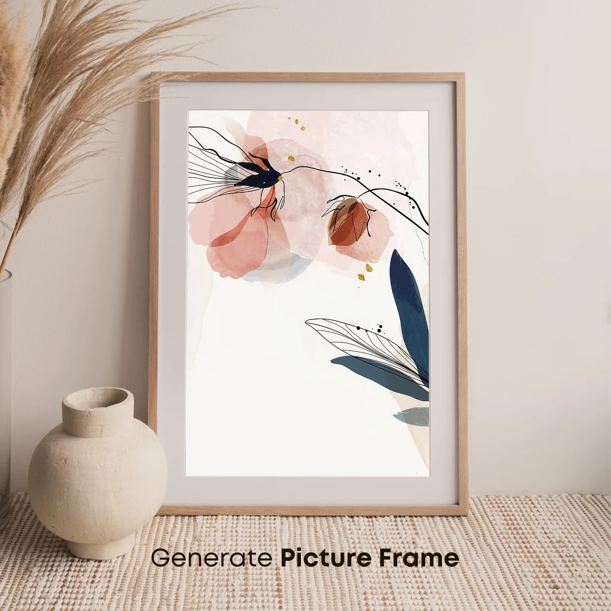 Abstract Floral Whispers: Minimalist Blossom Art - Image 7