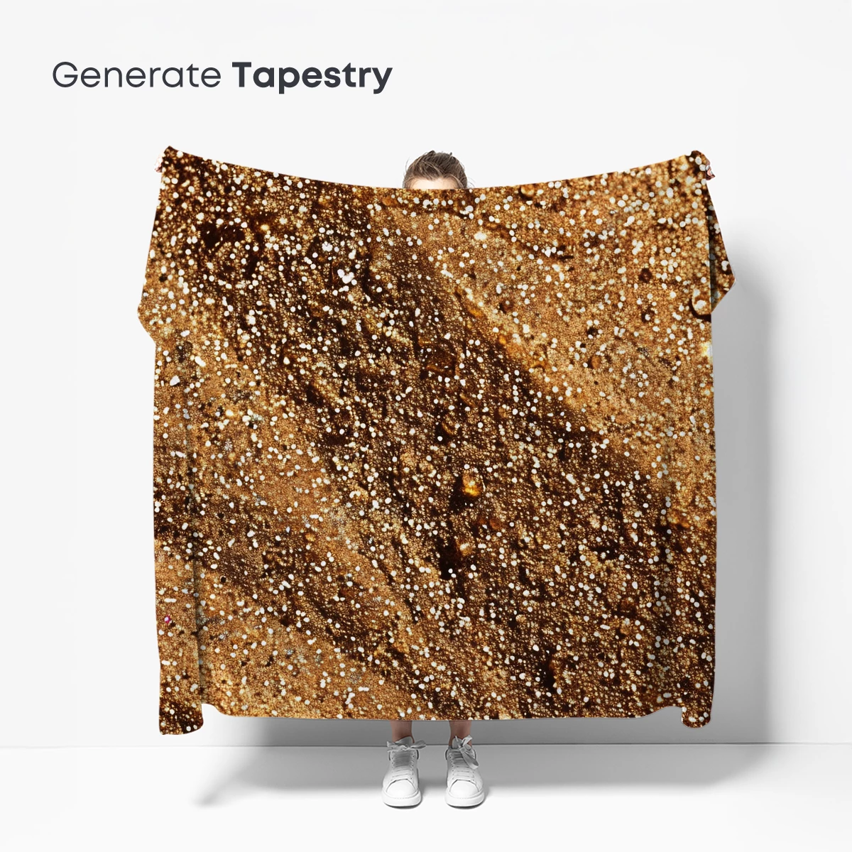 Golden Stardust Swirls: A Cosmic Dance of Light and Texture - Image 5