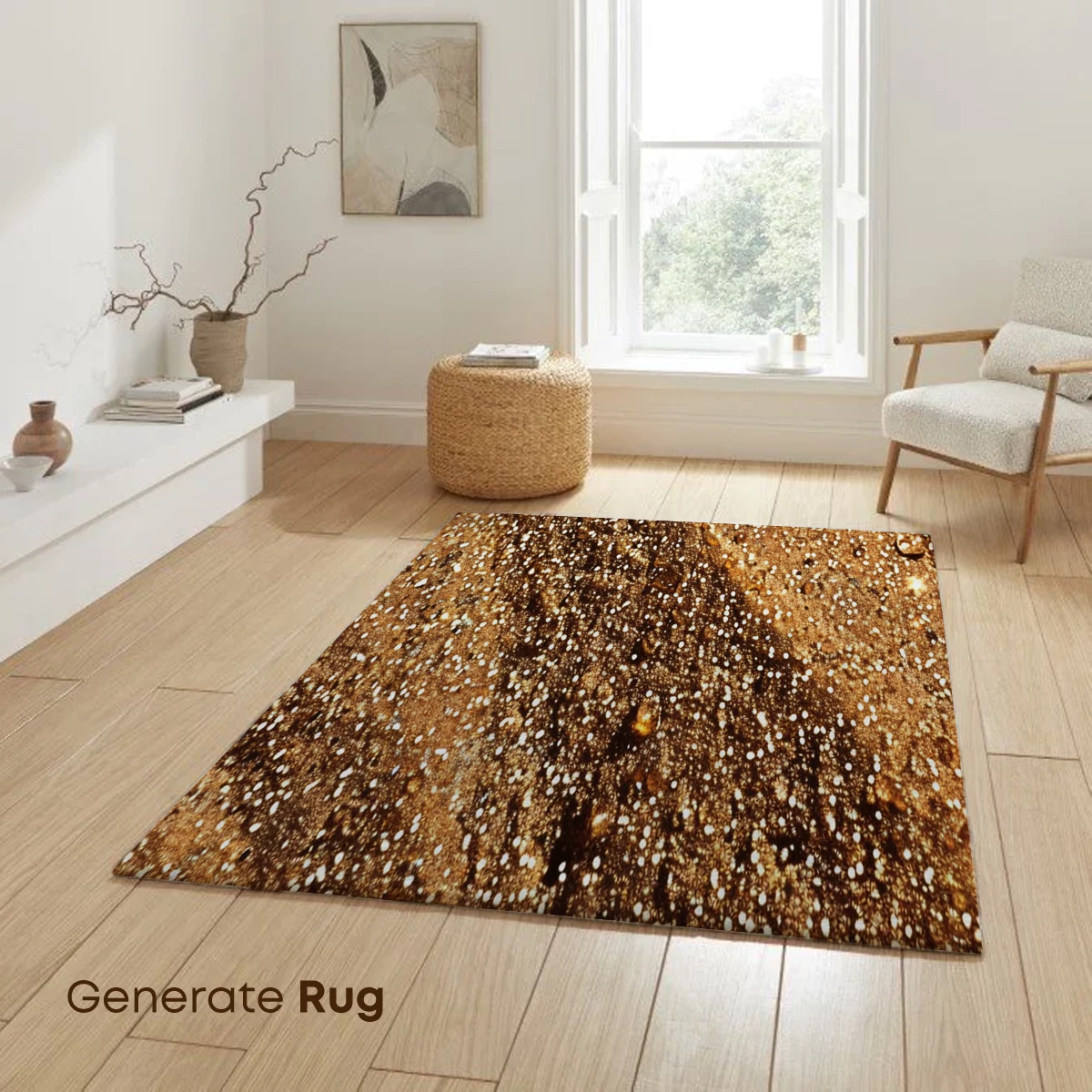 Golden Stardust Swirls: A Cosmic Dance of Light and Texture - Image 6