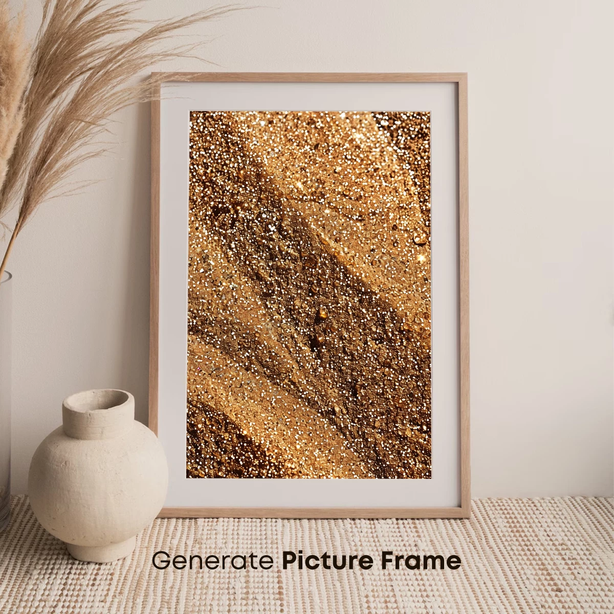 Golden Stardust Swirls: A Cosmic Dance of Light and Texture - Image 7