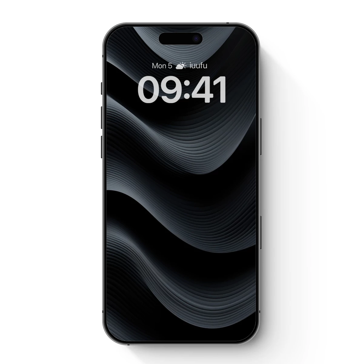 Elegant Dark Waves: Abstract Flow in Monochrome