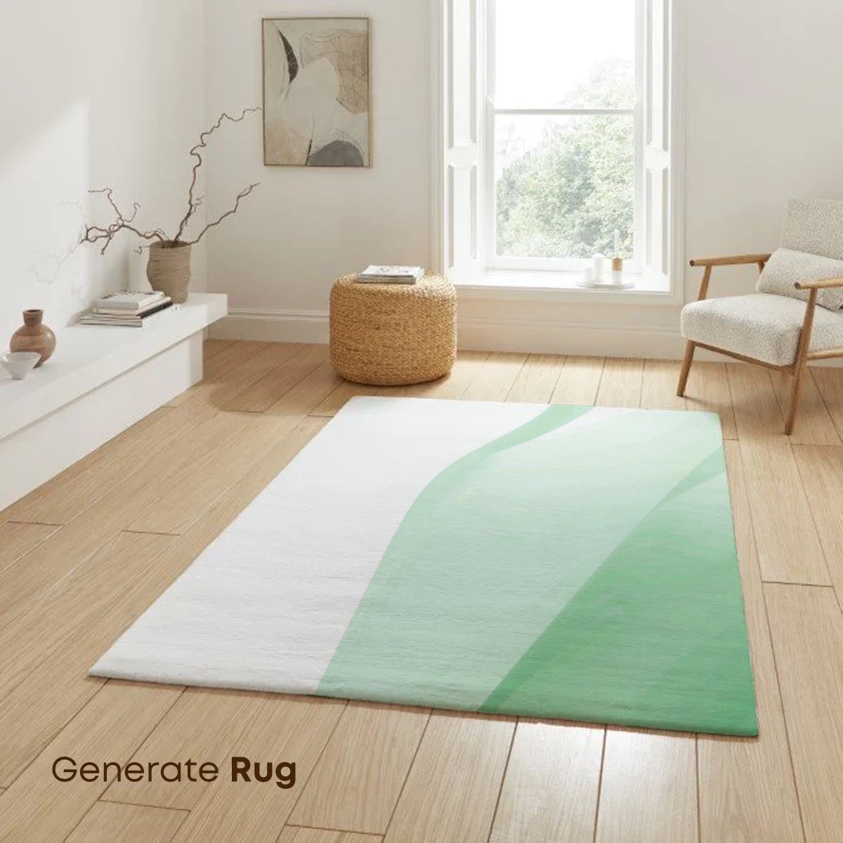 Ethereal Green Waves: Abstract Fluidity - Image 6