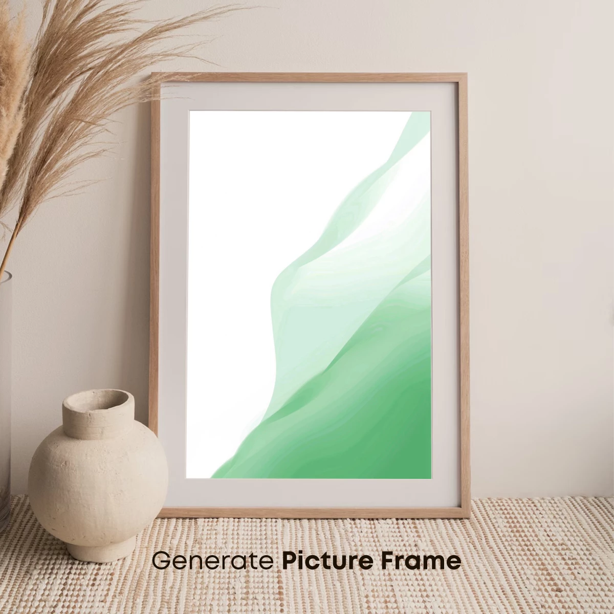 Ethereal Green Waves: Abstract Fluidity - Image 7