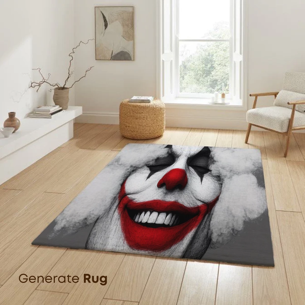 Clown in Clouds: Surreal Smiles and Smoke - Image 6