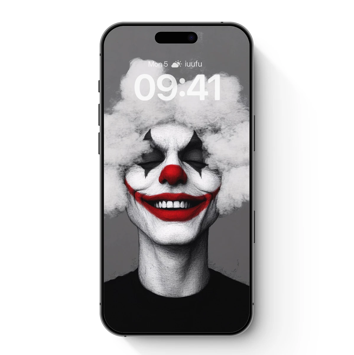 Clown in Clouds: Surreal Smiles and Smoke