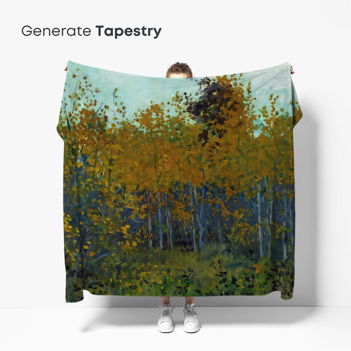 Autumnal Whisper: Impressionist Forest Glow - Image 5