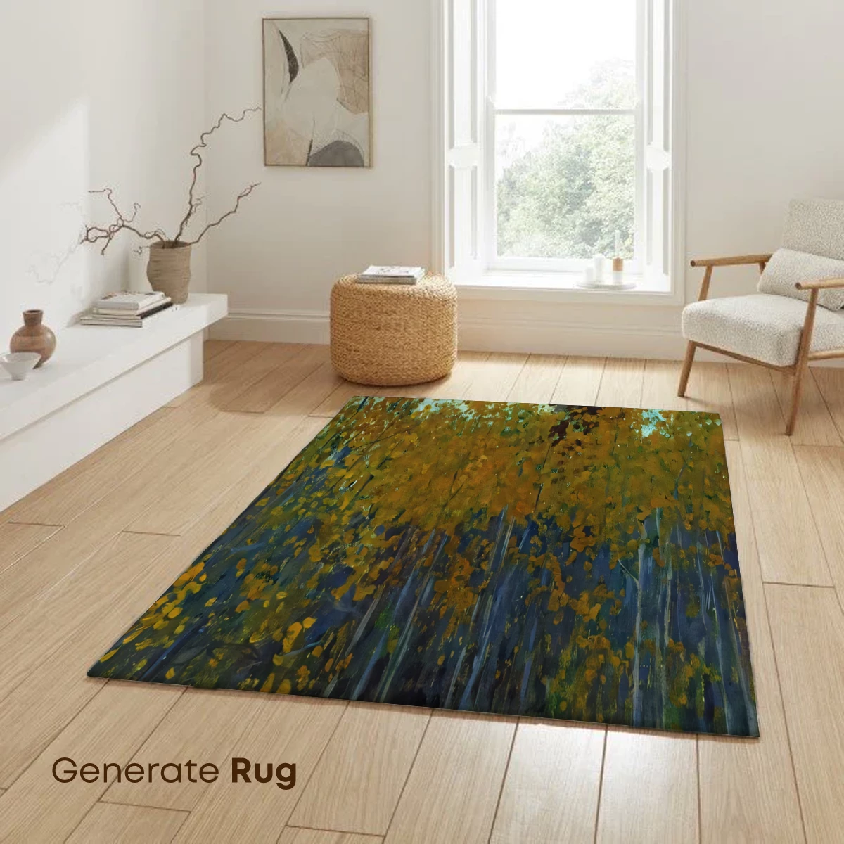 Autumnal Whisper: Impressionist Forest Glow - Image 6