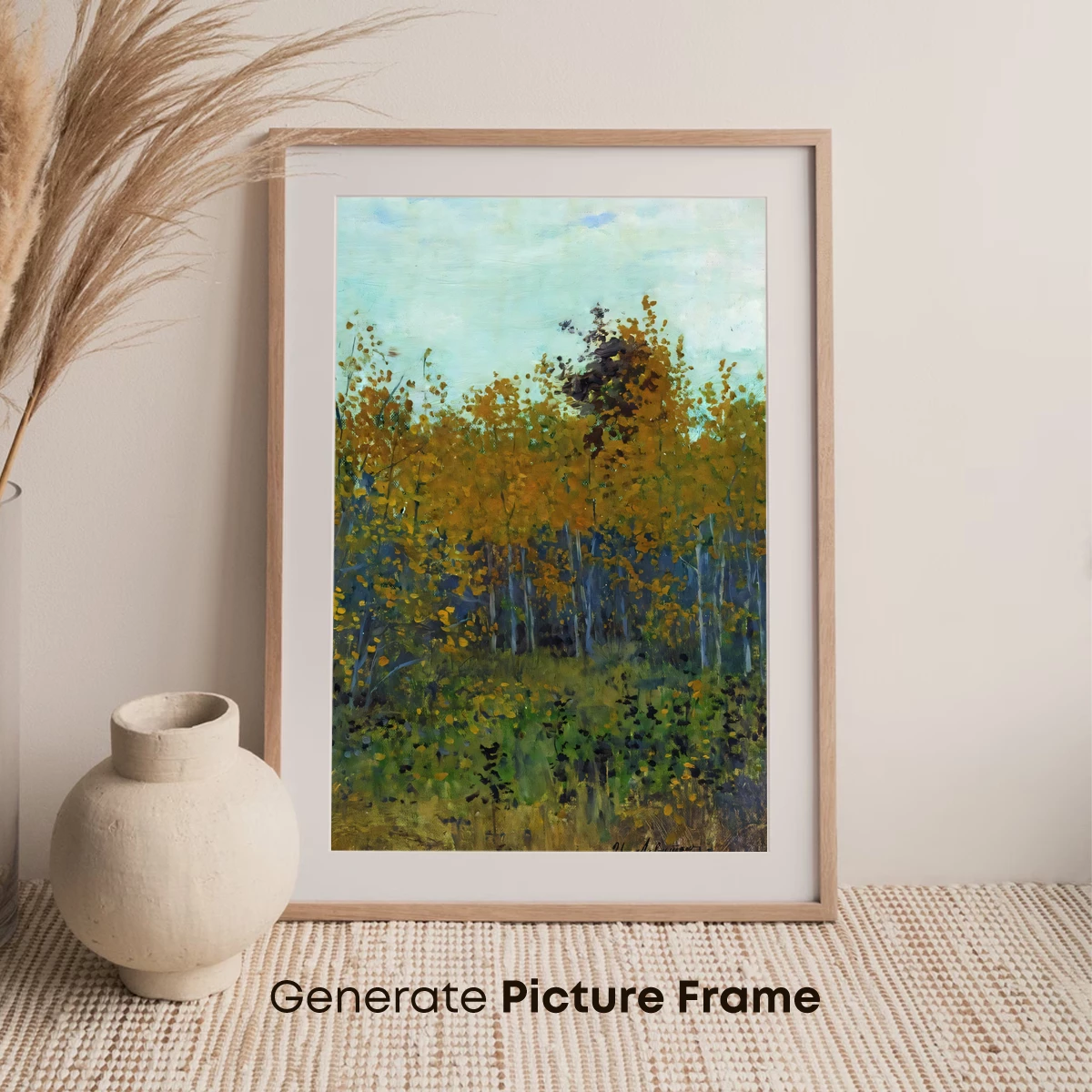 Autumnal Whisper: Impressionist Forest Glow - Image 7