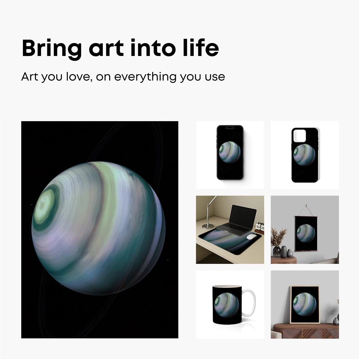 Ethereal Gas Giant: Swirling Serenity in Space - Image 2