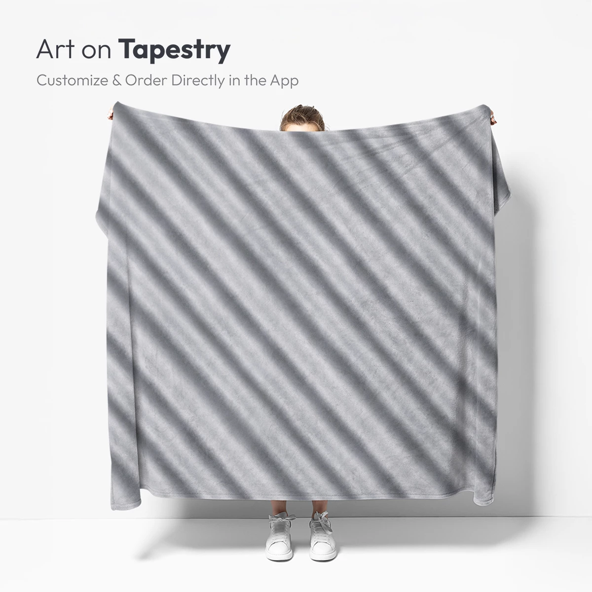 Diagonal Stripes in Monochrome Elegance - Image 5