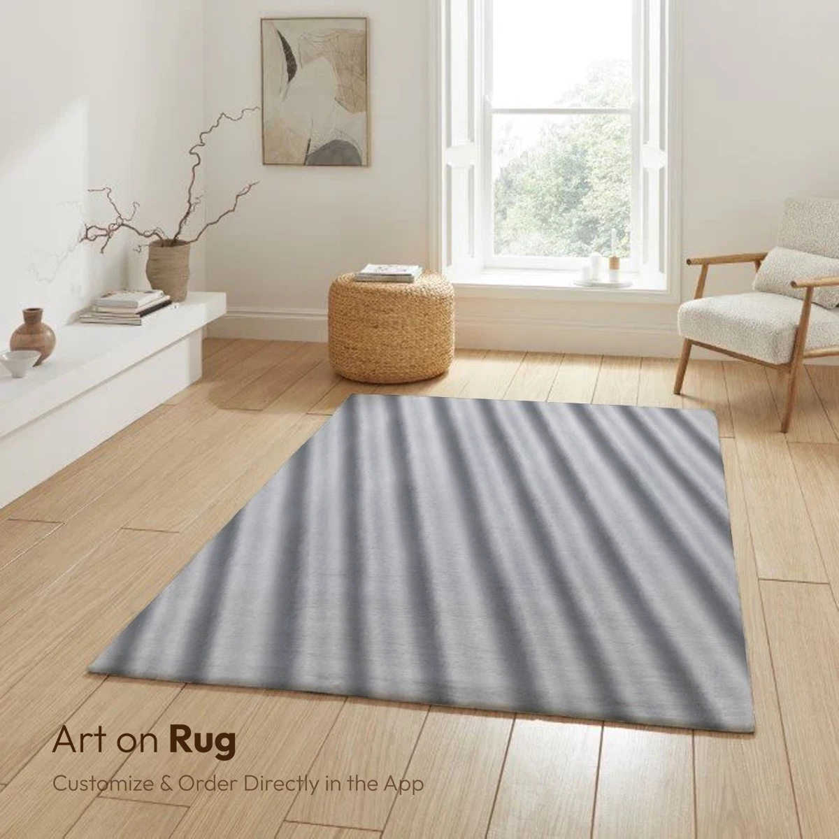 Diagonal Stripes in Monochrome Elegance - Image 6