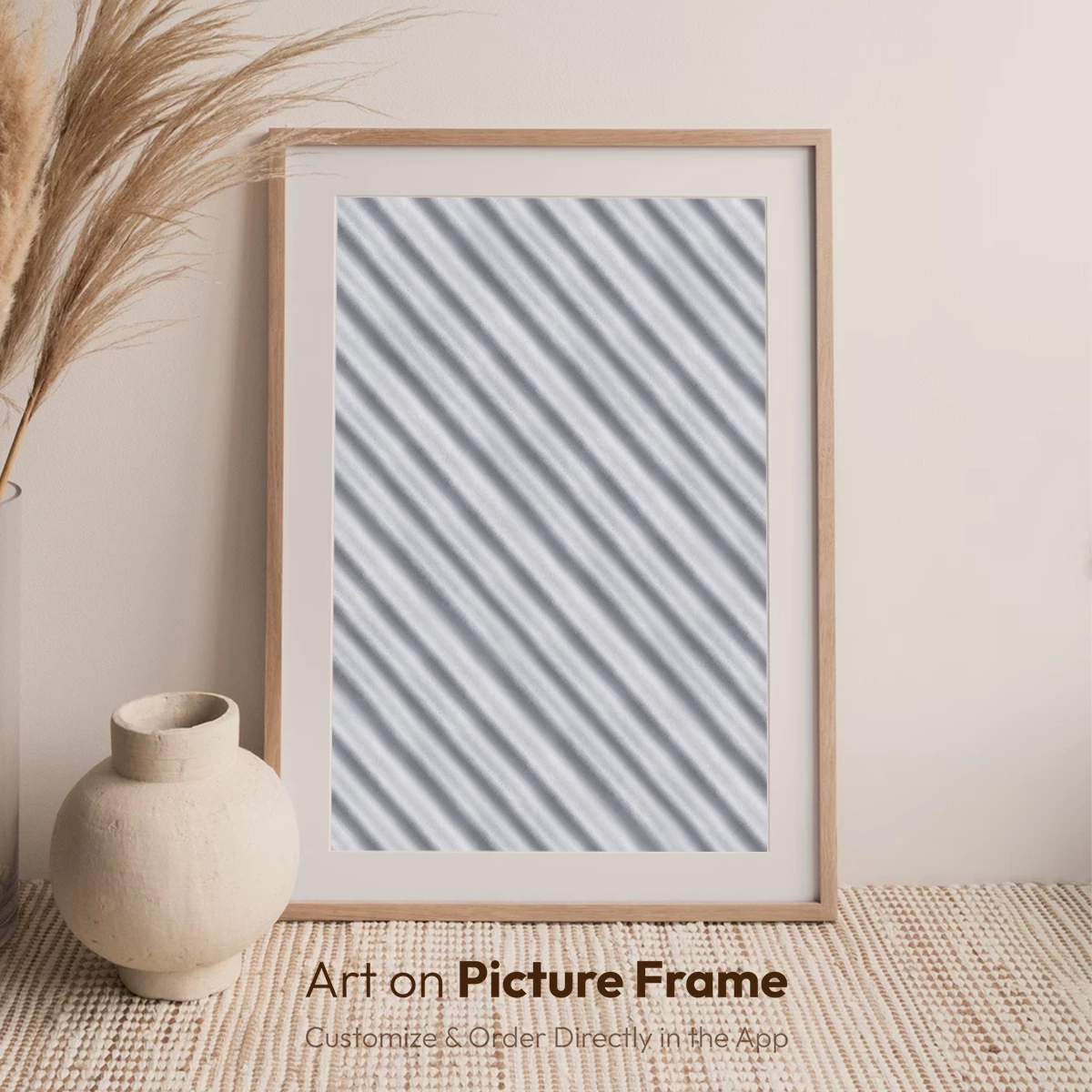 Diagonal Stripes in Monochrome Elegance - Image 7