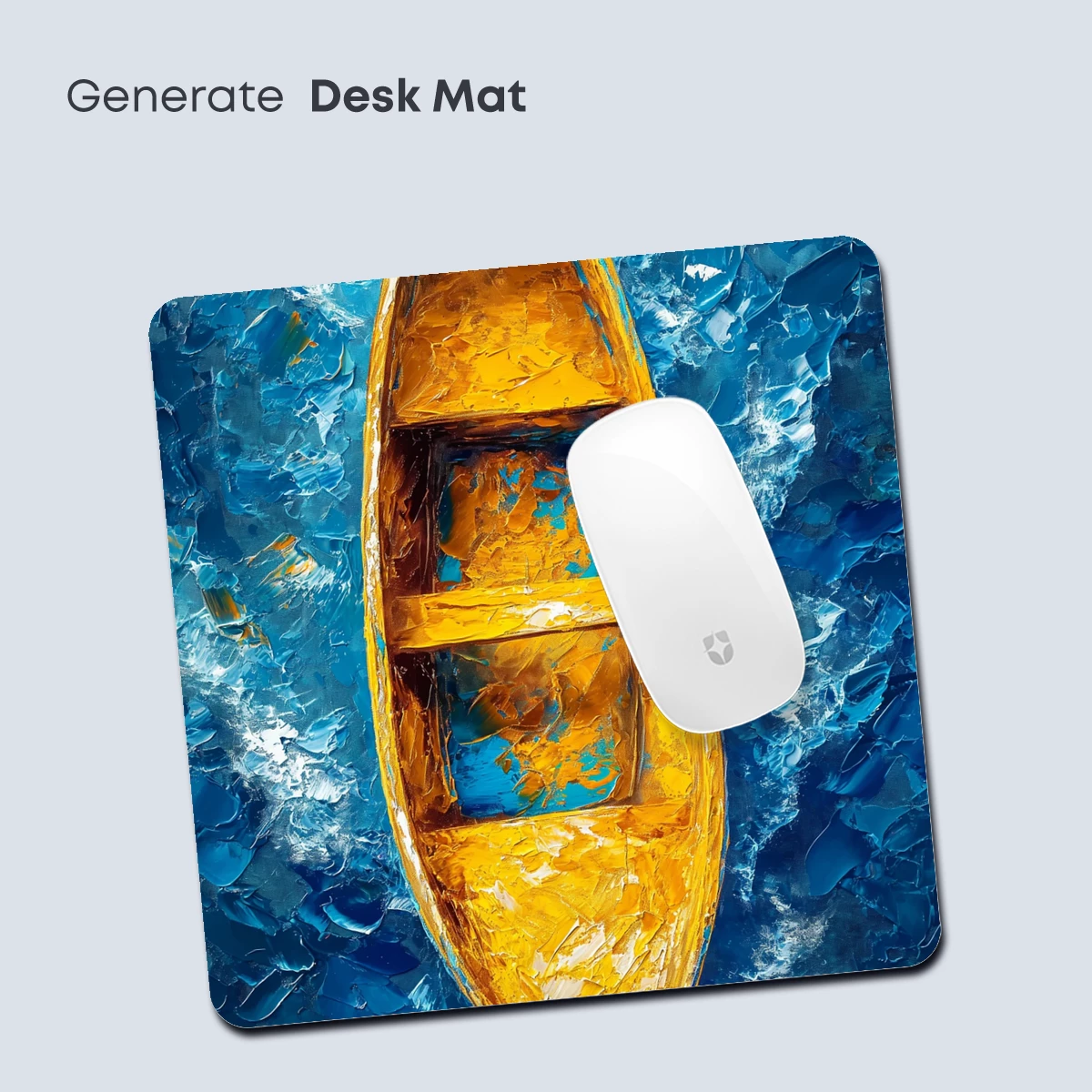 Golden Boat on Turquoise Waves - Image 4