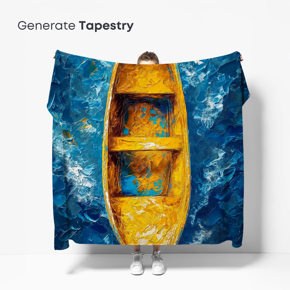 Golden Boat on Turquoise Waves - Image 5