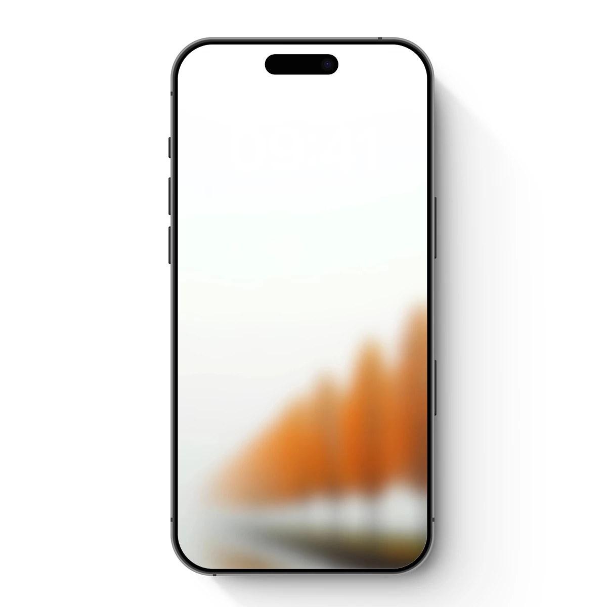 Blurred Autumn Trees: Ethereal Forest Haze