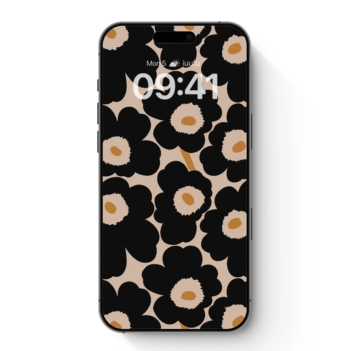 Bold Black Bloom: Marimekko Floral Artistry