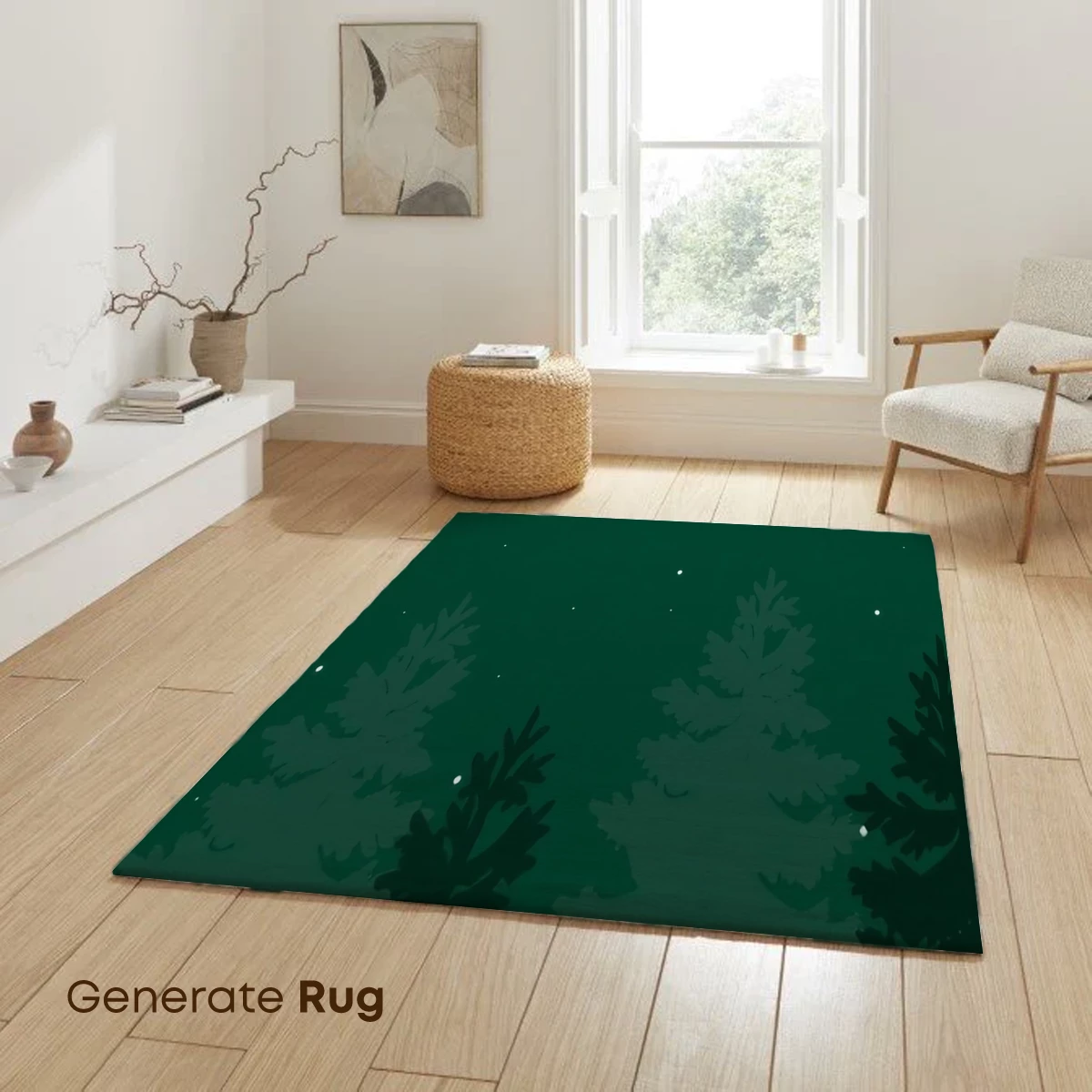 Golden Pine in Midnight Forest - Image 6