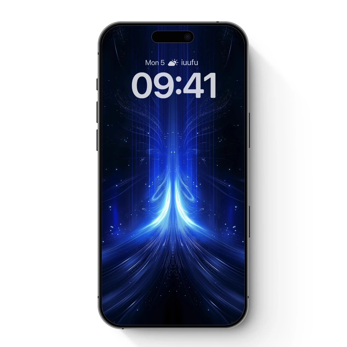 Blue Cosmic Vortex: A Symphony of Light Trails