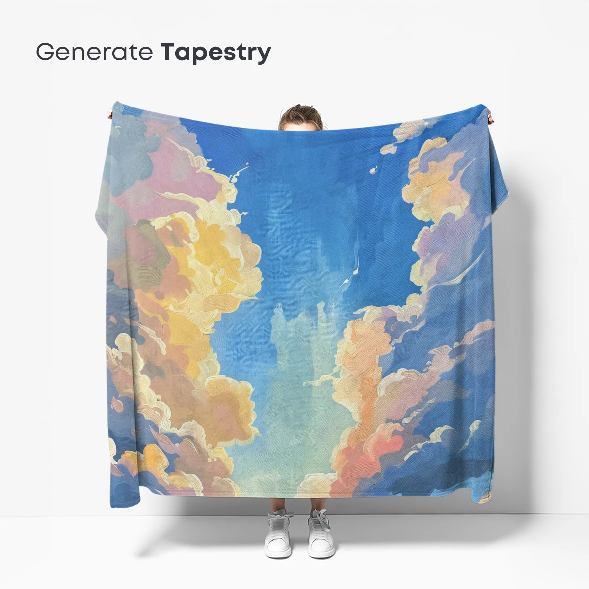Dreamy Sky Symphony: Ethereal Clouds in Pastel Harmony - Image 5