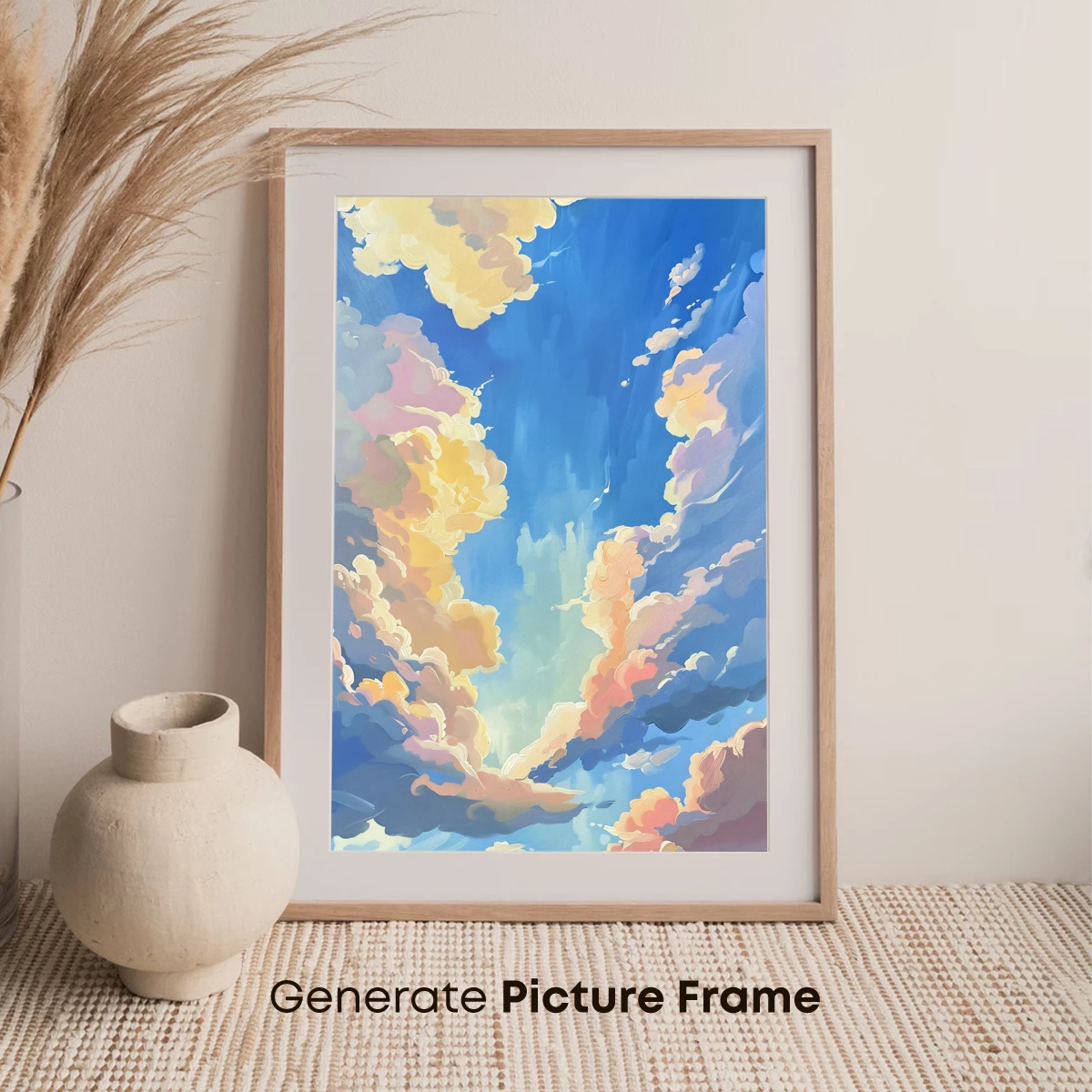 Dreamy Sky Symphony: Ethereal Clouds in Pastel Harmony - Image 7