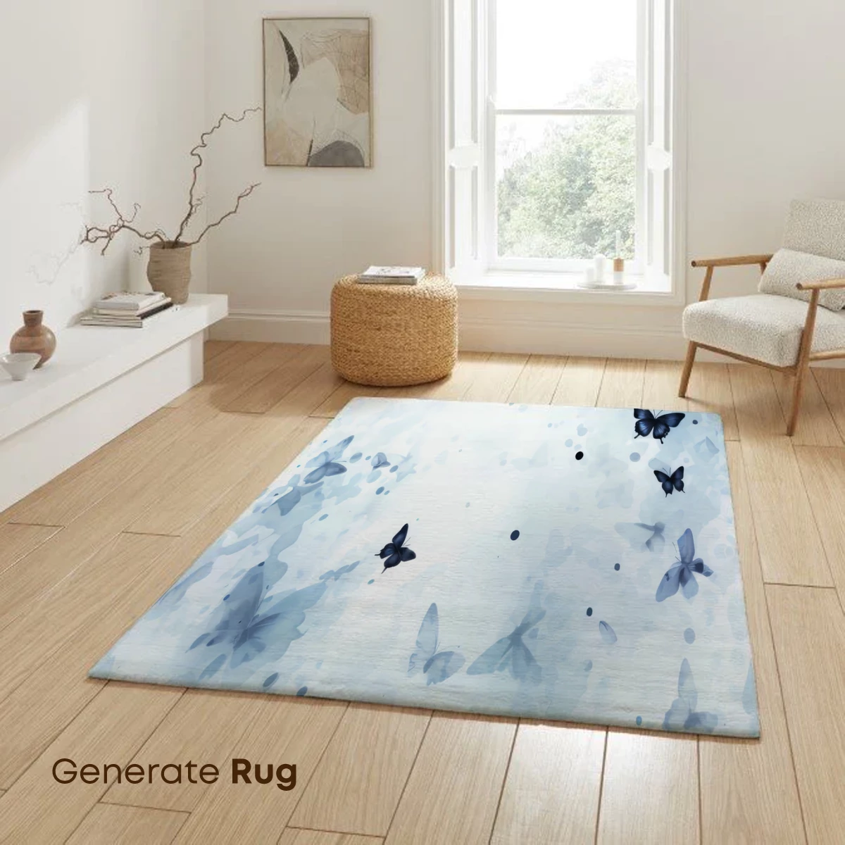 Ethereal Blue Butterflies: A Watercolor Dance - Image 6