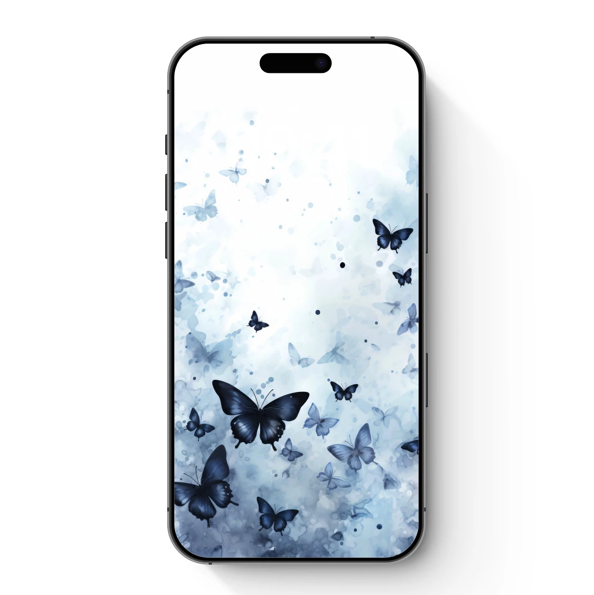 Ethereal Blue Butterflies: A Watercolor Dance