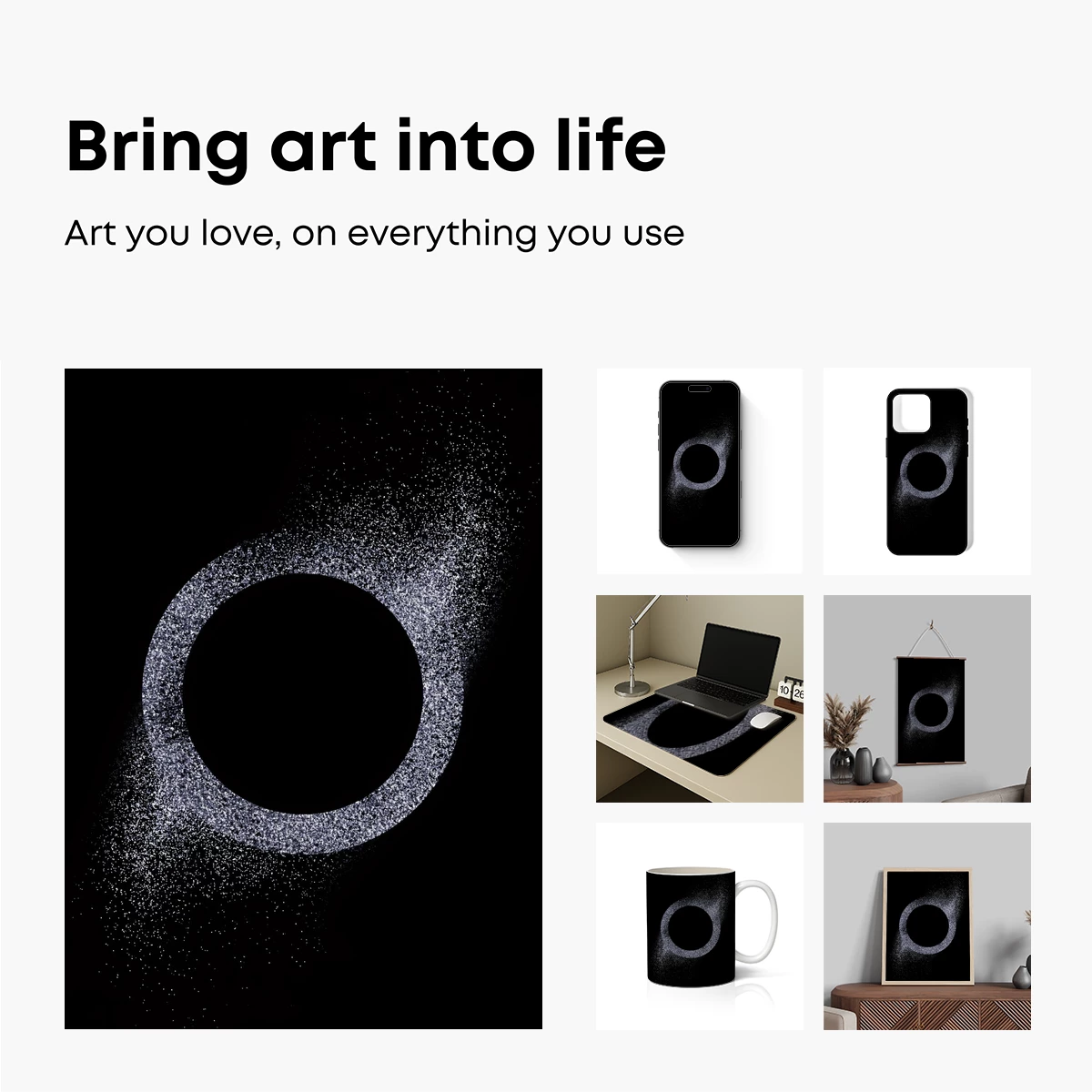 Ethereal Dust Ring: A Cosmic Halo - Image 2