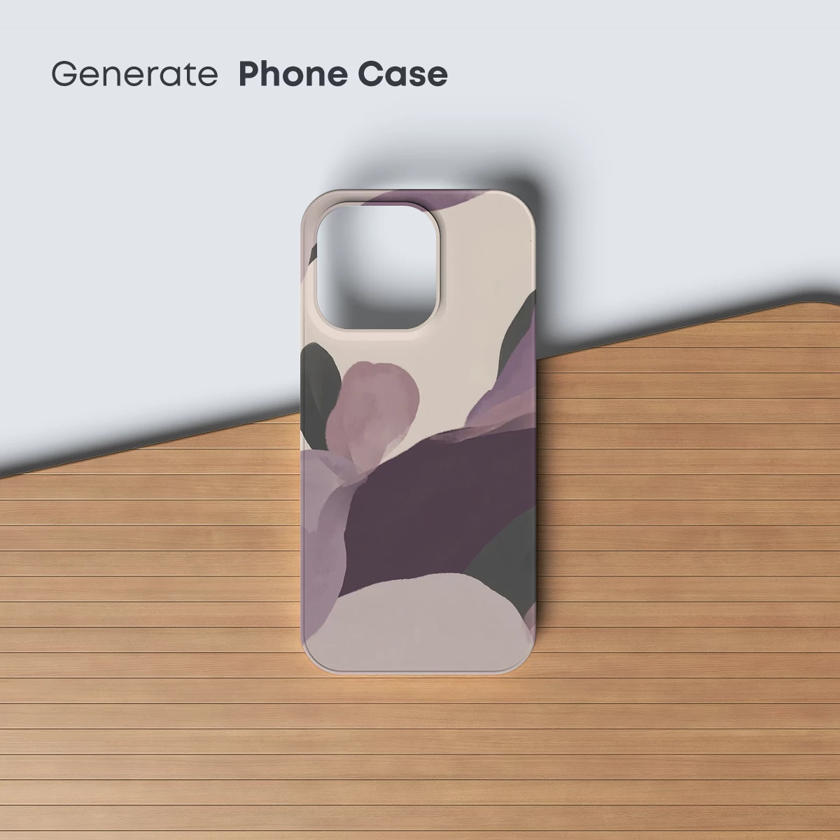 Abstract Blossom: Soft Hues and Curved Forms - Image 3