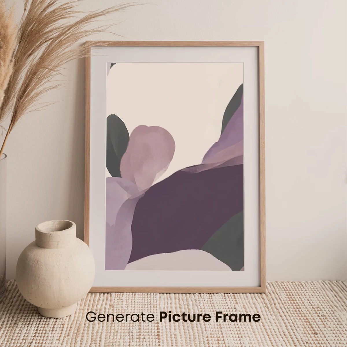 Abstract Blossom: Soft Hues and Curved Forms - Image 7