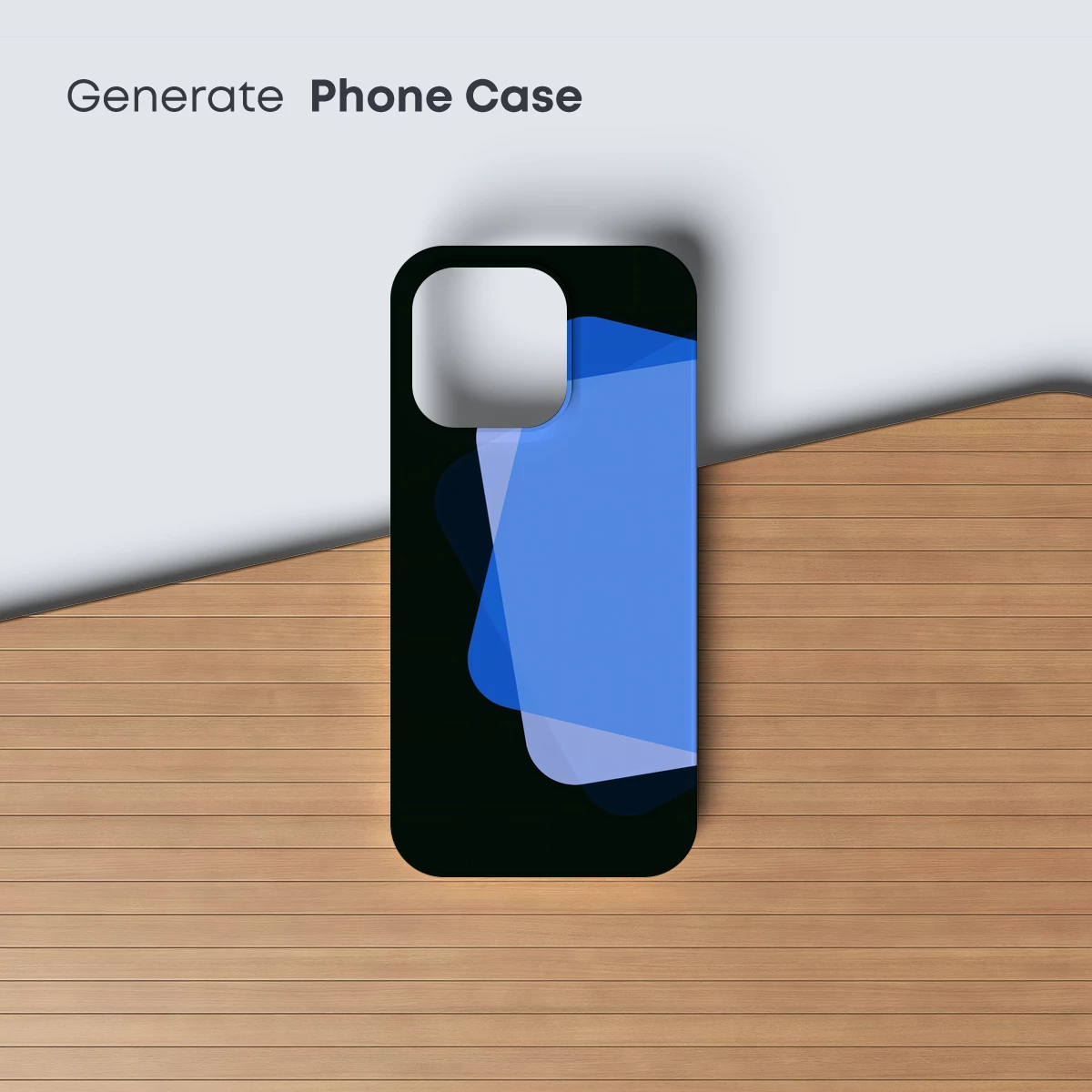 Geometric Blue Elegance: Abstract Form Fusion - Image 3