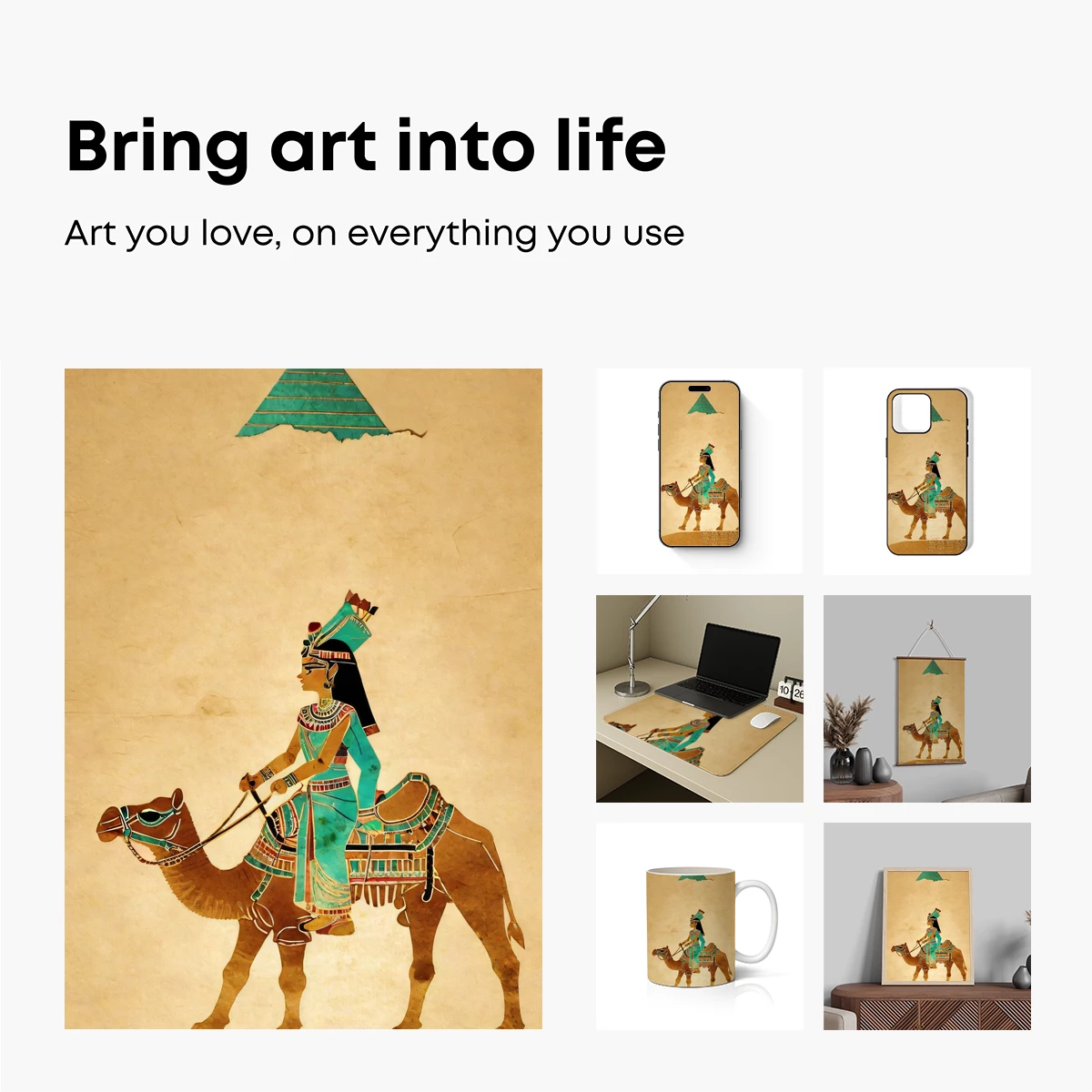 Eternal Desert Rider: Ancient Egyptian Elegance - Image 2