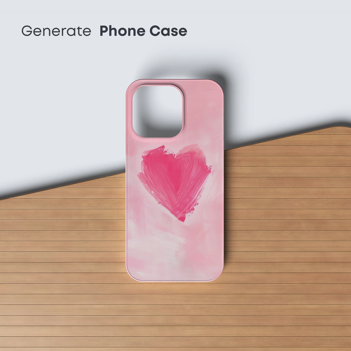 Brushstroke Heart: Pink Canvas Romance - Image 3