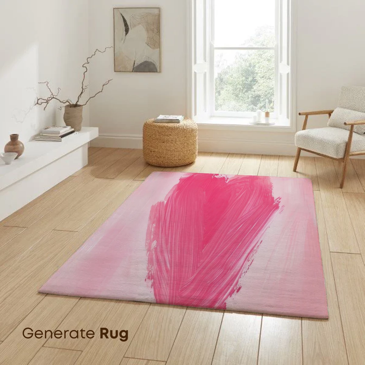 Brushstroke Heart: Pink Canvas Romance - Image 6