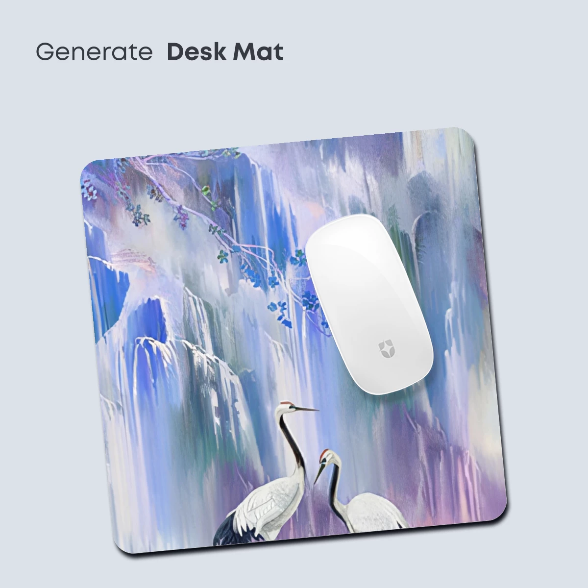 Ethereal Cranes in Misty Mountains - Image 4