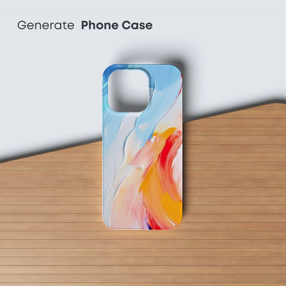 Abstract Fusion: Sky and Ember Dance - Image 3