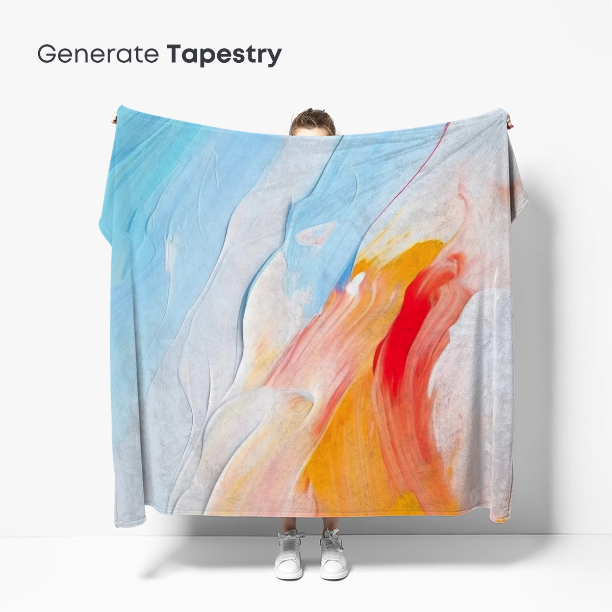 Abstract Fusion: Sky and Ember Dance - Image 5