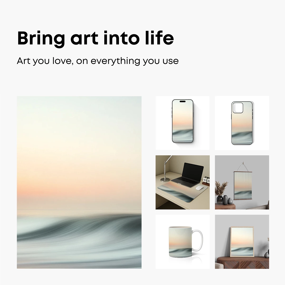 Ethereal Ocean Waves at Dawn - Image 2