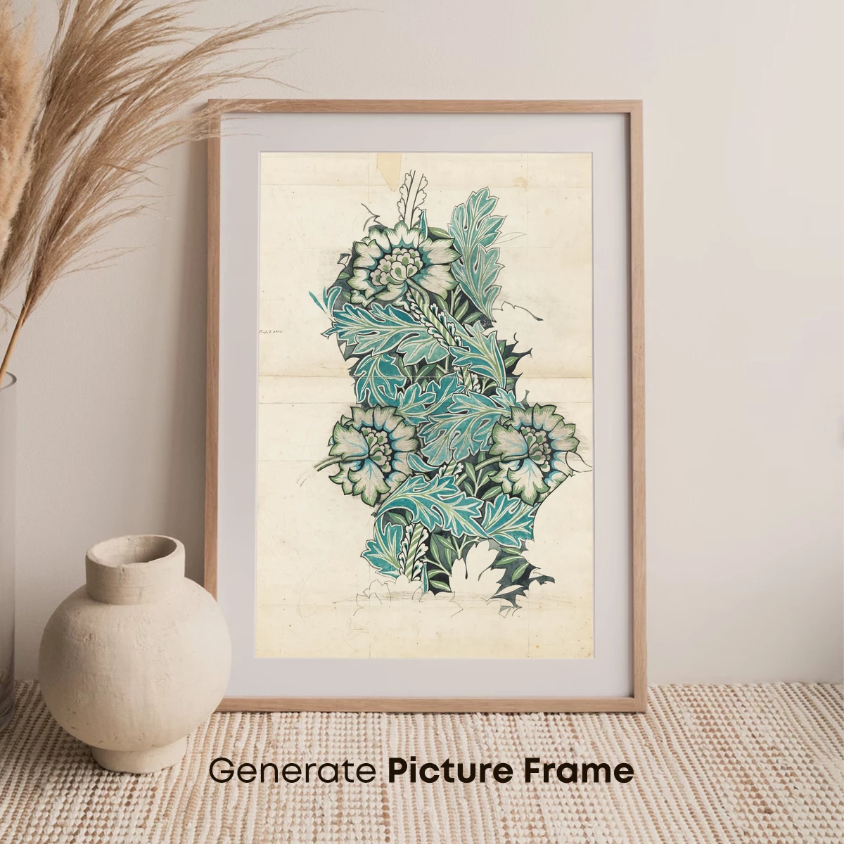 Art Nouveau Floral Elegance - Image 7