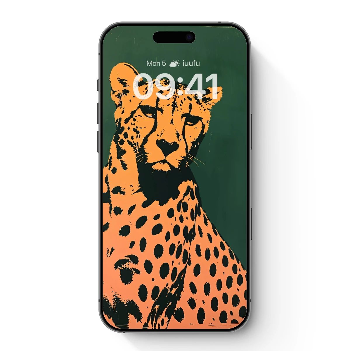 Bold Cheetah in Pop Art Glow