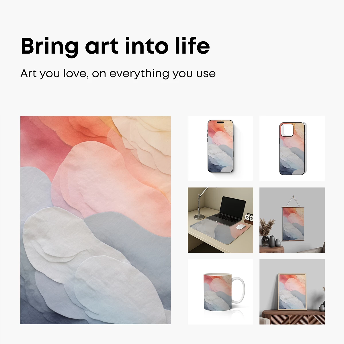 Layered Pastel Dreamscape