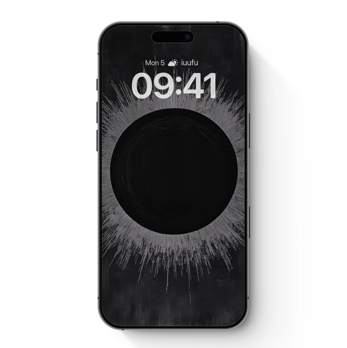 Eclipse Burst: Cosmic Radiance in Monochrome