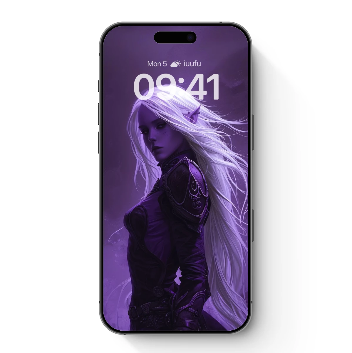 Ethereal Warrior in Violet Haze