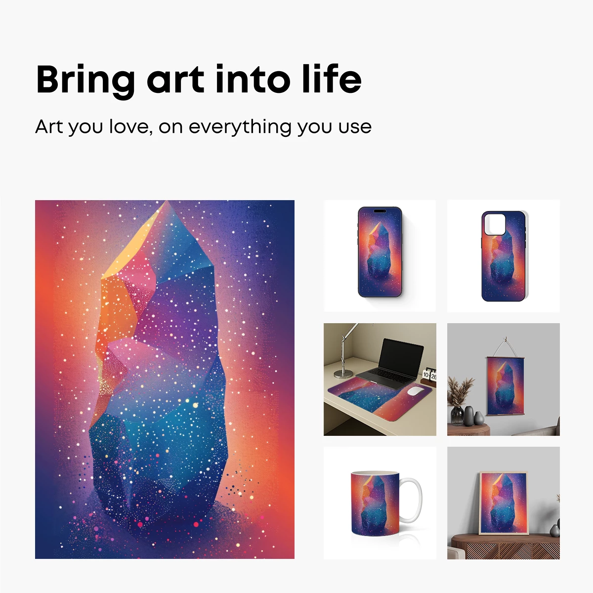 Cosmic Crystal Prism: A Symphony of Light and Color - Image 2