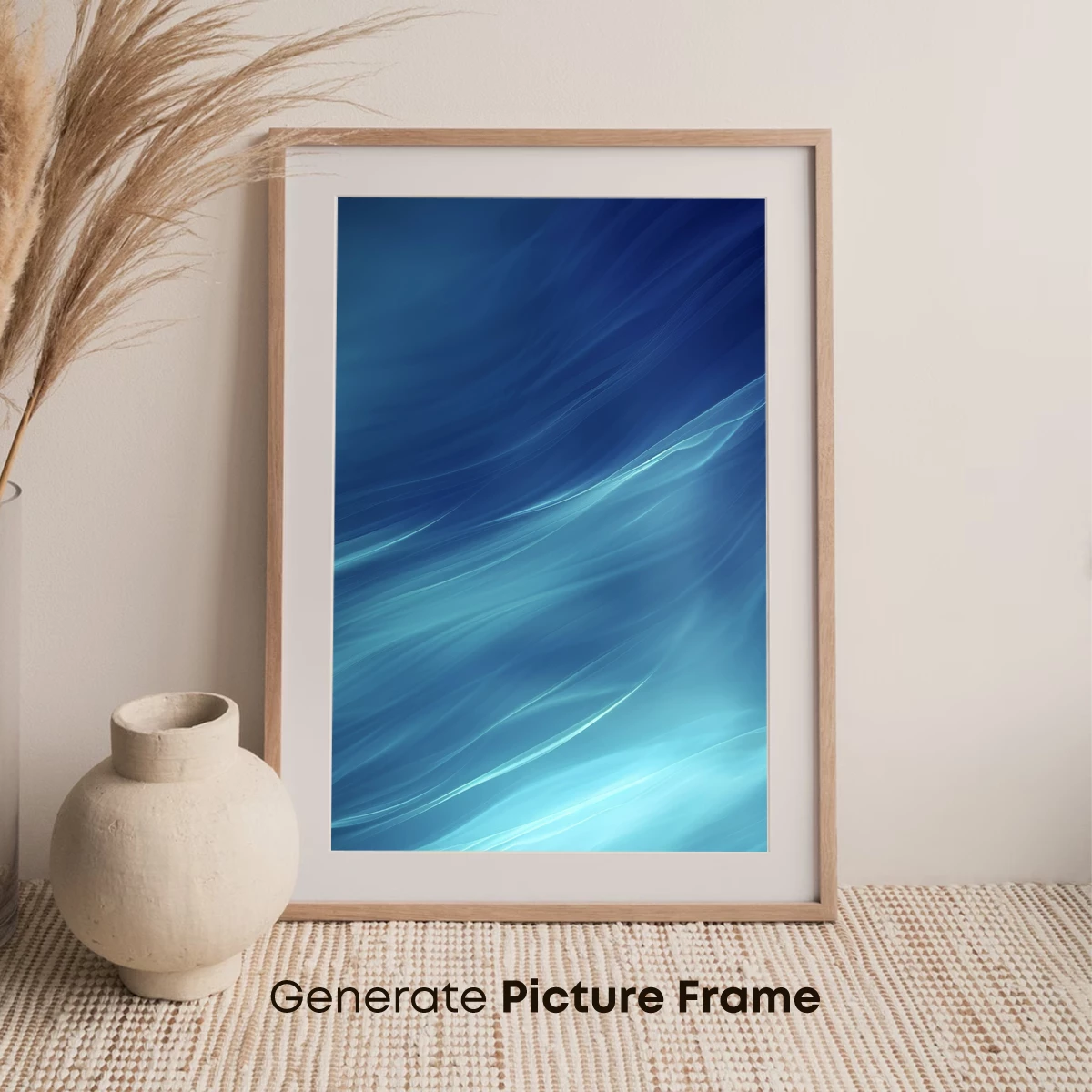 Ethereal Blue Waves: A Digital Symphony of Flow - Image 7