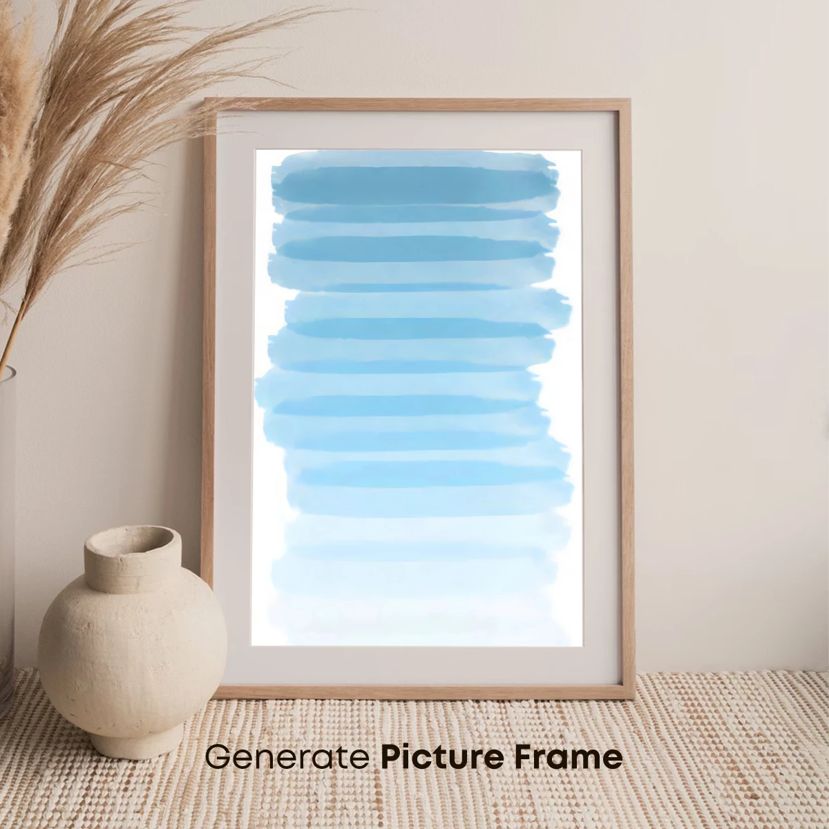 Ethereal Blue Strata: A Watercolor Symphony - Image 7