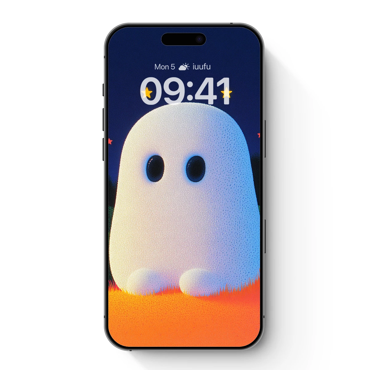 Glowing Ghost in Midnight Garden